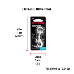 Bandola de zinc de 1/2" giratoria, FIERO