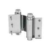 Bisagra de doble acción 3" acero cromado, HERMEX