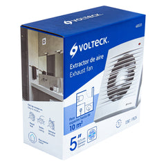 Extractor de aire de 5", blanco, VOLTECK