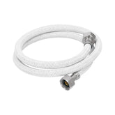 Manguera lavabo/fregadero, vinilo blanco, 1/2"x1/2", 100 cm