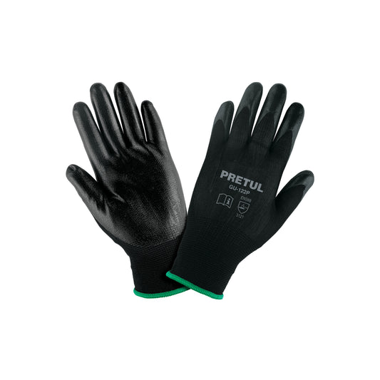 Guantes de nylon recubiertos de nitrilo, M, PRETUL