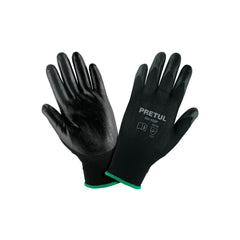 Guantes de nylon recubiertos de nitrilo, M, PRETUL