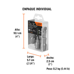 Juego de dados magnéticos estándar, 5 piezas, Truper Expert