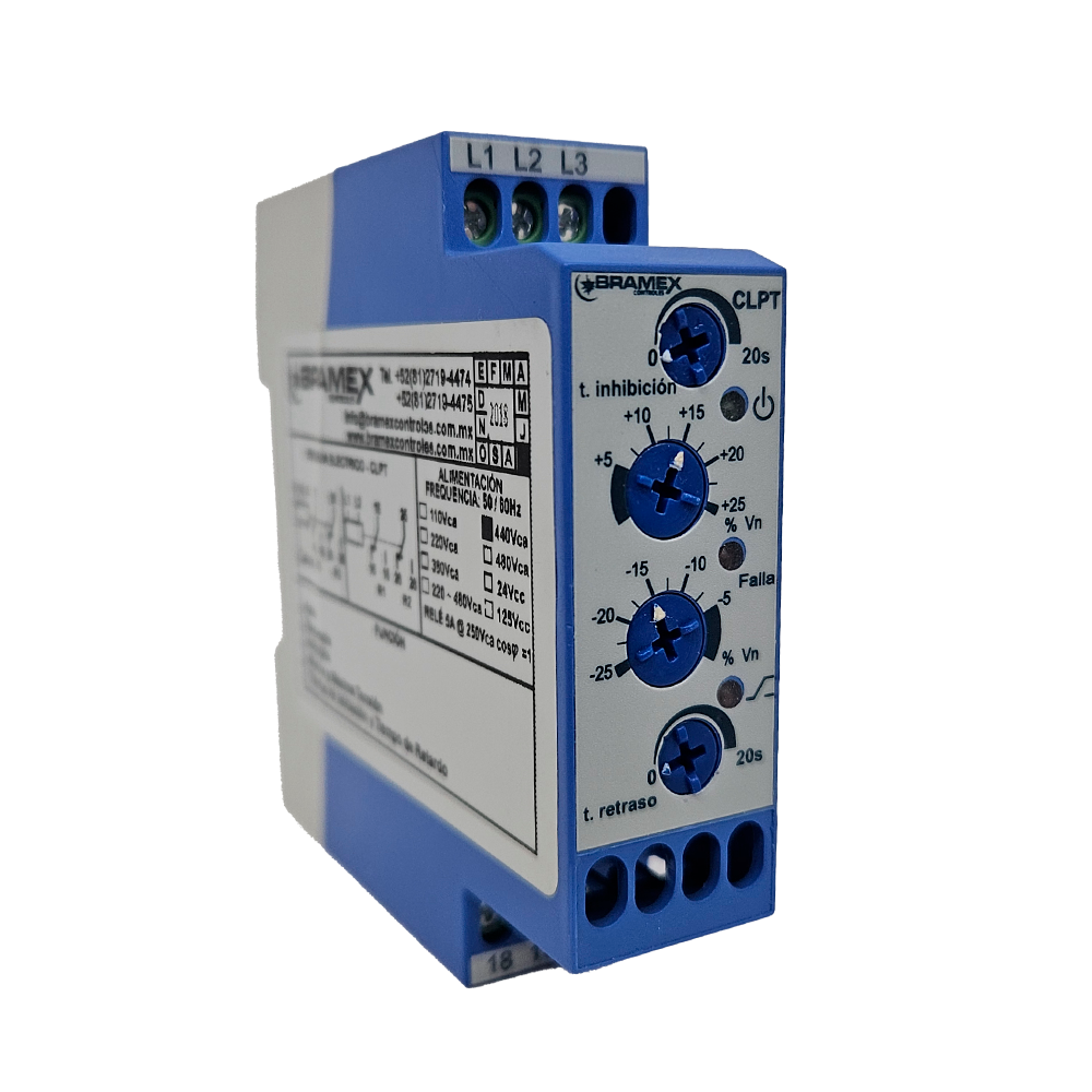 Protector de fase 440V trifasico Bramex