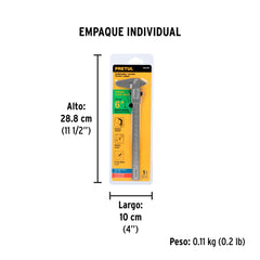 Calibrador vernier escolar 6", acero, std y mm, PRETUL