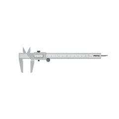 Calibrador vernier escolar 6", acero, std y mm, PRETUL