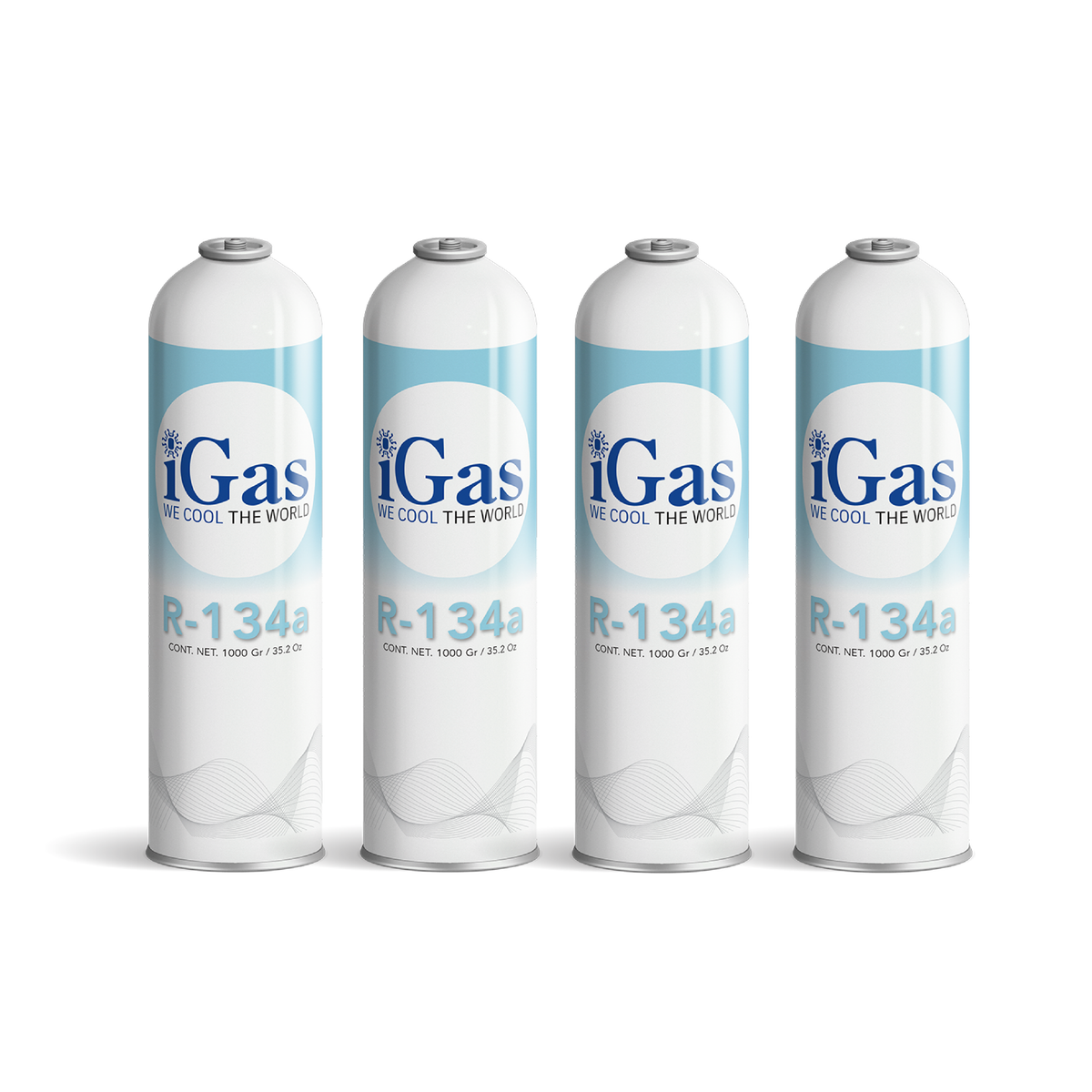4 Latas de Gas Refrigerante R134a iGas