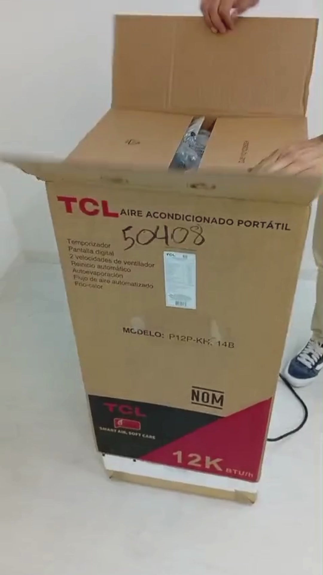 Minisplit Portatil F/C 110V TCL R32 Negro