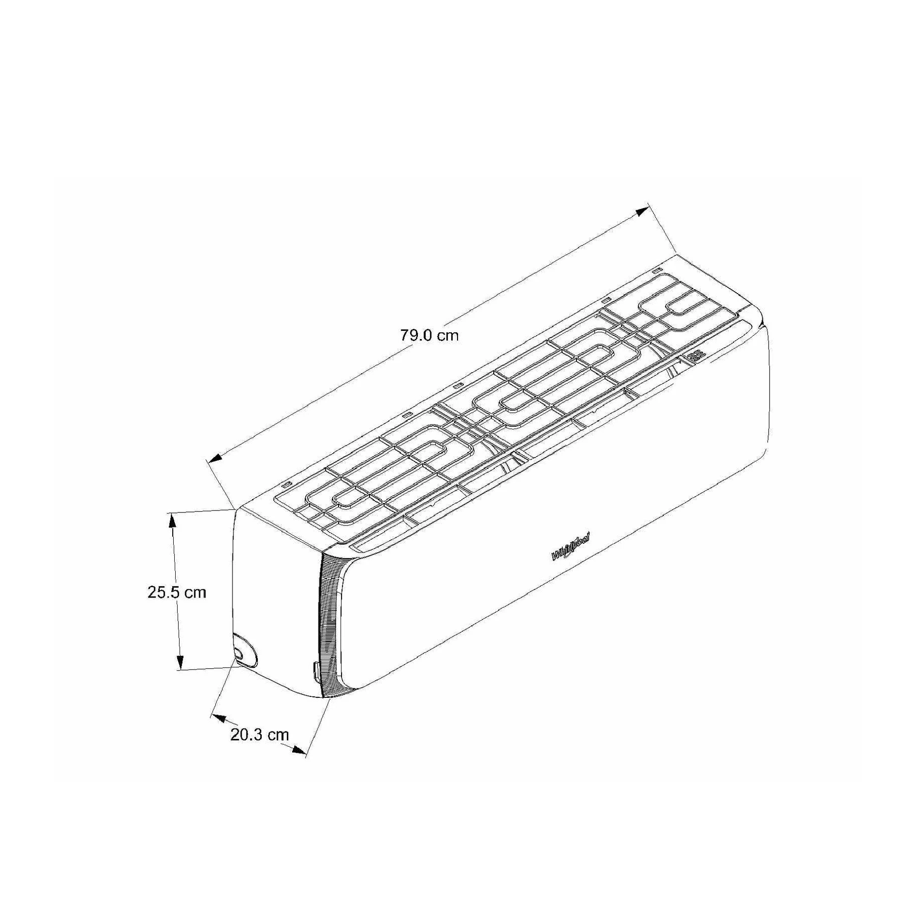 MINISPLIT WHIRLPOOL S/F 1TR 220V ON/OFF